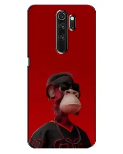 Чехол для OPPO A5 (2020) с картинкой «Bored Ape в красном»