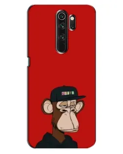 Чехол для OPPO A5 (2020) с картинкой «Bored Ape — красный фон»
