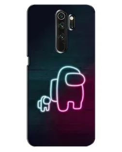 Чехол для OPPO A5 (2020) с картинкой «Among Us неон-арт»