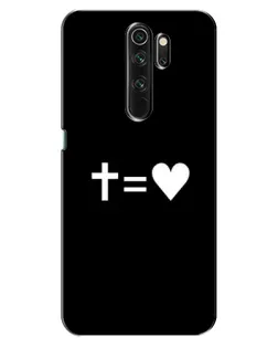 Чехол для OPPO A5 (2020) с картинкой «Крест и Сердце»