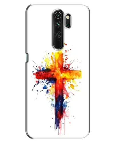 Чехол для OPPO A5 (2020) с картинкой «Акварельный крест»