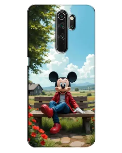 Чохол для OPPO A5 (2020) з картинкою «Міккі на лавці»