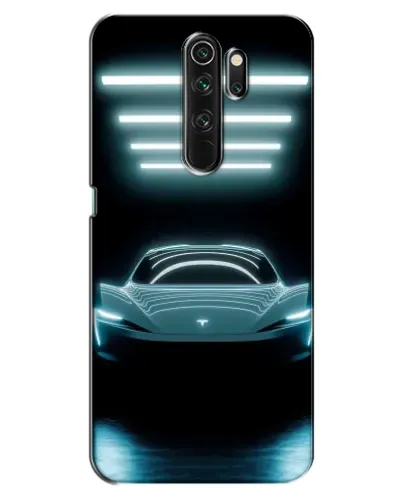Чехол для OPPO A5 (2020) с картинкой «Tesla в неоне» Чехол для OPPO A5 (2020) с картинкой «Tesla в неоне»