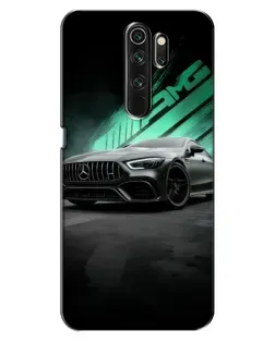 Чехол для OPPO A5 (2020) с картинкой «Темный Mercedes AMG»