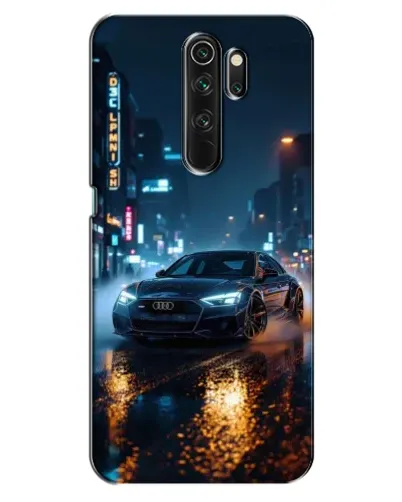 Чехол для OPPO A5 (2020) с картинкой «Ночной город и Audi» Чехол для OPPO A5 (2020) с картинкой «Ночной город и Audi»