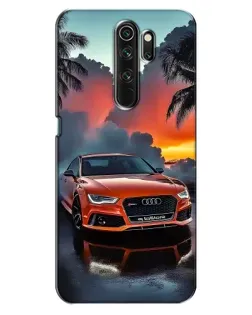 Чехол для OPPO A5 (2020) с картинкой «Audi — закат»