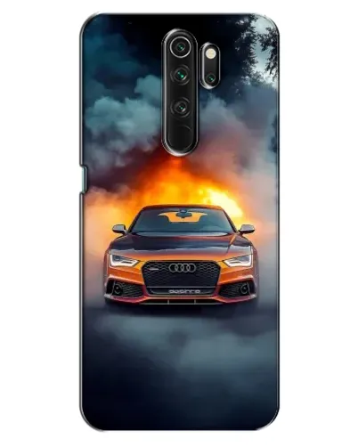 Чехол для OPPO A5 (2020) с картинкой «Audi в огненном дыму» Чехол для OPPO A5 (2020) с картинкой «Audi в огненном дыму»