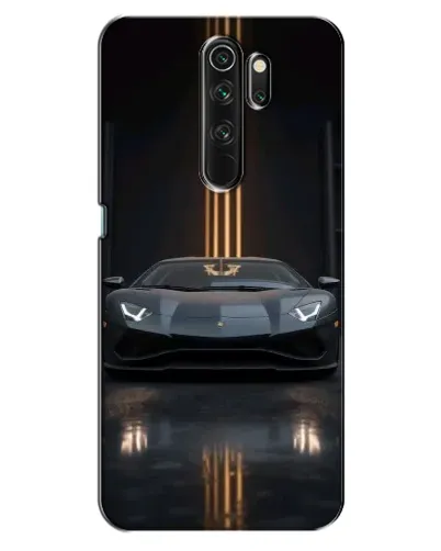 Чехол для OPPO A5 (2020) с картинкой «Lamborghini золотые линии»