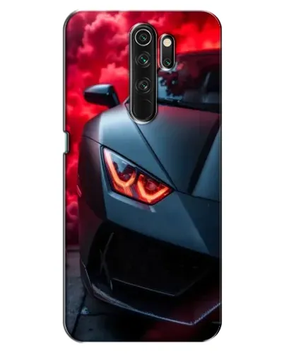 Чехол для OPPO A5 (2020) с картинкой «Lamborghini красное сияние»