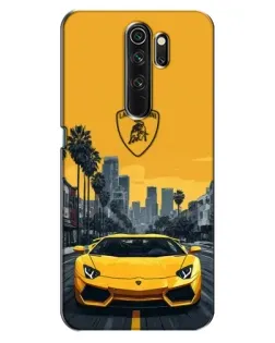 Чехол для OPPO A5 (2020) с картинкой «Желтый Lamborghini город» Чехол для OPPO A5 (2020) с картинкой «Желтый Lamborghini город»