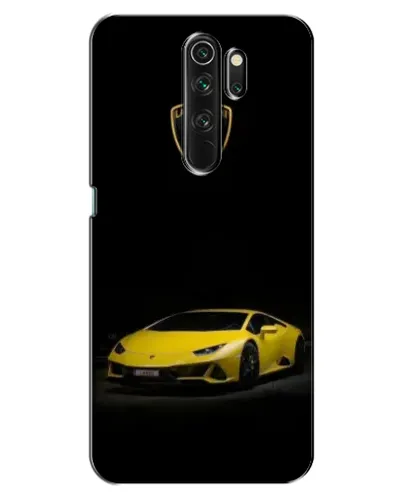Чехол для OPPO A5 (2020) с картинкой «Lamborghini желтый акцент»