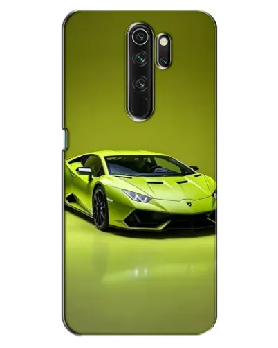 Чехол для OPPO A5 (2020) с картинкой «Салатовый Lamborghini Huracan»