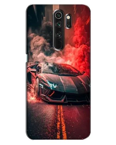 Чехол для OPPO A5 (2020) с картинкой «Lamborghini красный дым»