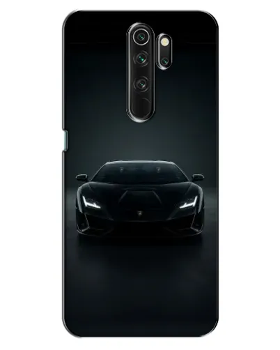 Чехол для OPPO A5 (2020) с картинкой «Черный Lamborghini Aventador»