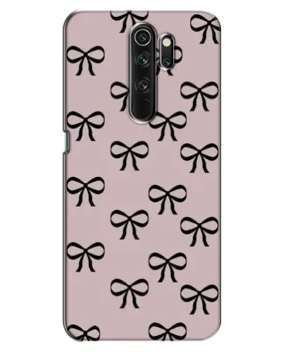 Чехол для OPPO A5 (2020) с картинкой «Черные бантики»