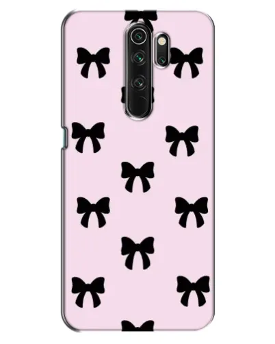 Чехол для OPPO A5 (2020) с картинкой «Черные банты Coquette»