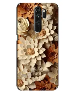 Чохол для OPPO A5 (2020) з картинкою «Бежевий флористичний декор»