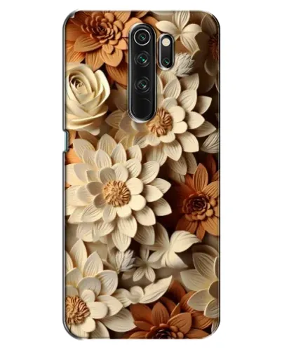 Чехол для OPPO A5 (2020) с картинкой «Бежевый флористический декор»