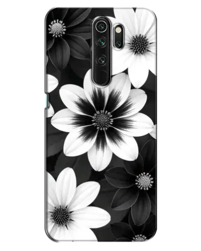 Чехол для OPPO A5 (2020) с картинкой «Монохромные астры»