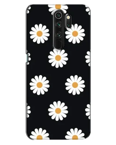 Чехол для OPPO A5 (2020) с картинкой «Ромашки на черном»