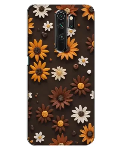 Чехол для OPPO A5 (2020) с картинкой «Узор из маленьких подсолнухов»