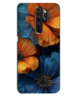 Чохол для OPPO A5 (2020) з картинкою «Яскрава синьо-помаранчева флора»