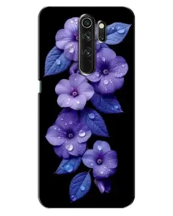 Чохол для OPPO A5 (2020) з картинкою «Фіолетові квіти з росою»