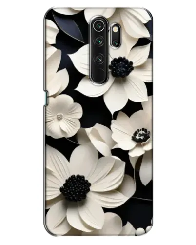 Чехол для OPPO A5 (2020) с картинкой «Объемные белые цветы»
