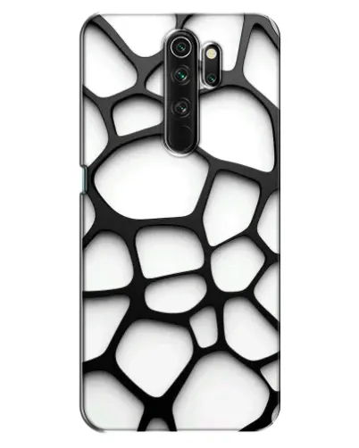 Чехол для OPPO A5 (2020) с картинкой «Белая объемная сетка»