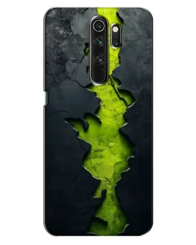 Чехол для OPPO A5 (2020) с картинкой «Салатовый разлом скалы»