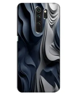 Чохол для OPPO A5 (2020) з картинкою «Об'ємні сині складки»
