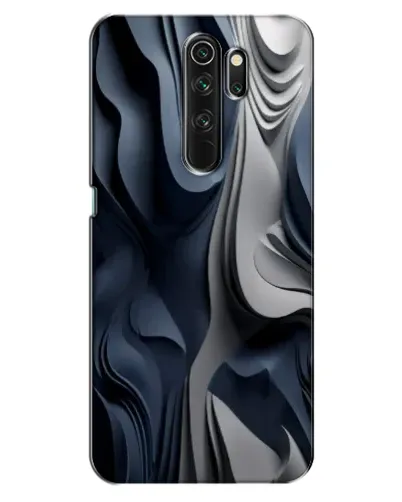 Чехол для OPPO A5 (2020) с картинкой «Объемные синие складки»