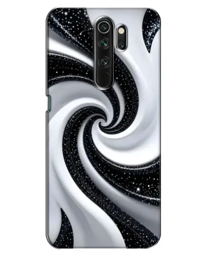 Чехол для OPPO A5 (2020) с картинкой «Черно-белая спираль»