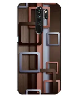 Чохол для OPPO A5 (2020) з картинкою «Коричневі об'ємні квадрати»