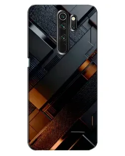Чехол для OPPO A5 (2020) с картинкой «Черные геометрические блоки»