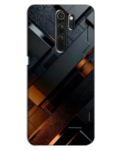 Чехол для OPPO A5 (2020) с картинкой «Черные геометрические блоки»