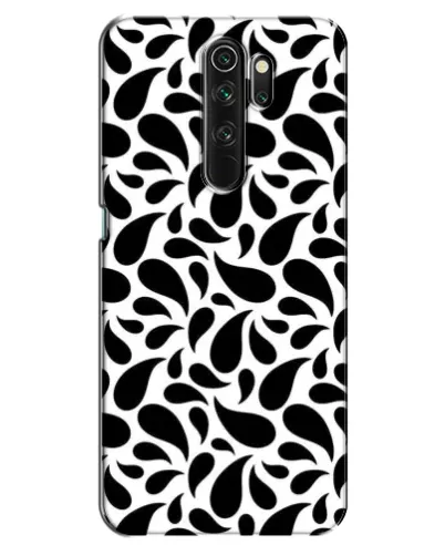 Чехол для OPPO A5 (2020) с картинкой «Контрастные черные капли»