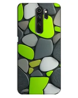 Чехол для OPPO A5 (2020) с картинкой «Яркая неоновая галька»