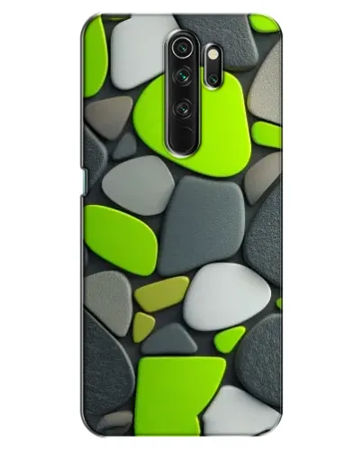 Чехол для OPPO A5 (2020) с картинкой «Яркая неоновая галька»