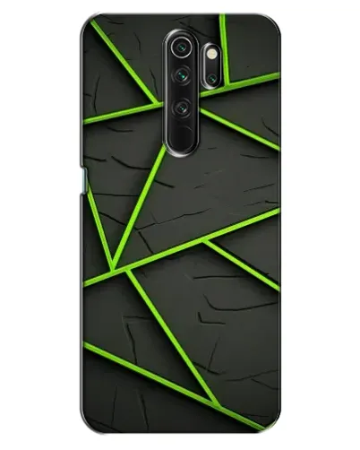 Чехол для OPPO A5 (2020) с картинкой «Зеленые геометрические линии»