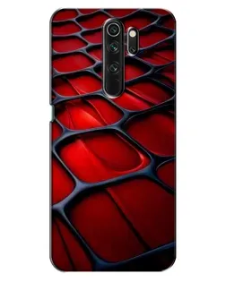 Чехол для OPPO A5 (2020) с картинкой «Красная глянцевая сетка»