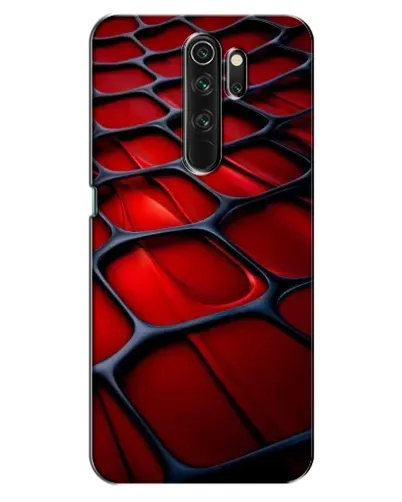 Чехол для OPPO A5 (2020) с картинкой «Красная глянцевая сетка»