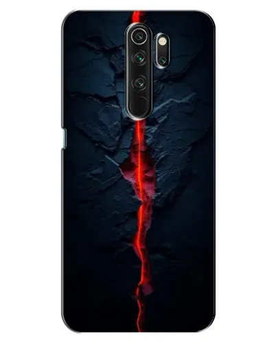 Чехол для OPPO A5 (2020) с картинкой «Kрасная лавовая трещина»