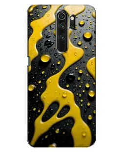 Чехол для OPPO A5 (2020) с картинкой «Жидкое желтое золото»