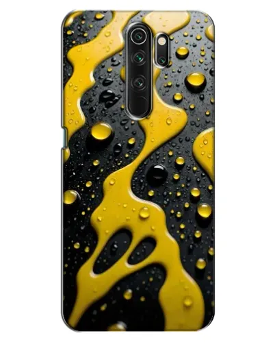 Чехол для OPPO A5 (2020) с картинкой «Жидкое желтое золото»