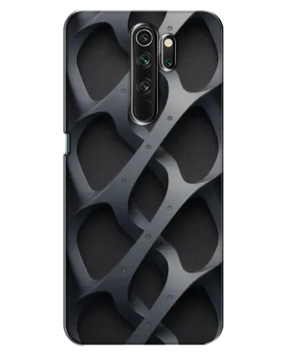 Чехол для OPPO A5 (2020) с картинкой «Объемное серое плетение»