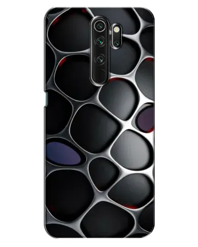 Чехол для OPPO A5 (2020) с картинкой «Объемная темная решетка»