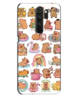 Чехол для OPPO A5 (2020) с картинкой «Капибары набор»