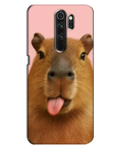 Чехол для OPPO A5 (2020) с картинкой «Капибара с языком»