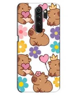 Чехол для OPPO A5 (2020) с картинкой «Цветочный паттерн капибар»